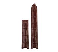 NKCVEZBW Compatibile con Cartier Pasha Fibbia Pieghevole Cinturino for Orologio Pelle Bovina Uomo Donna Cinturino 21x15m 20x12mm 18x10mm Accessori Cinturino(Brown No Buckle,20mm-12mm)