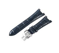 NKCVEZBW Compatibile con Cinturini Patek Philippe con Cinturino in Pelle di Mucca Nautilus Serie 5712G 5711 tacca 13 Cinturino da 25 mm(Blue-ST-Z21)