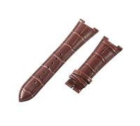 NKCVEZBW Compatibile con Cinturini Patek Philippe con Cinturino in Pelle di Mucca Nautilus Serie 5712G 5711 tacca 13 Cinturino da 25 mm(Brown-No)