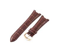 NKCVEZBW Compatibile con Cinturini Patek Philippe con Cinturino in Pelle di Mucca Nautilus Serie 5712G 5711 tacca 13 Cinturino da 25 mm(Brown-RS-K20)