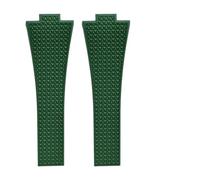 NKCVEZBW Compatibile con Tissot PRX Series Super Player Convex Men Fluoro Rubber Quick Release Butterfly Buckle Watch Band Accessories 12mm(Green No buckle,11mm)