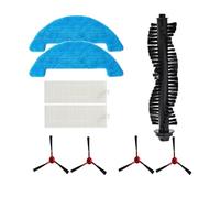 NKCVEZBW Filtro HEPA for robot, rullo principale, spazzola laterale, stracci for mocio, compatibile con kit for aspirapolvere КТ-590, ricambi e accessori(Set 3)