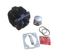 NKCVEZBW Kit Cilindro da 39 MM Compatibile con Mitsubishi T200 T 200 2 Tempi DECESPUGLIATORE Gruppo Cilindro con Fasce Elastiche PISTONE Clip Perno Parti del DECESPUGLIATORE