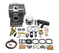 NKCVEZBW Kit cilindro pistone carburatore da 47 mm compatibile con MS290 MS310 029 MS390 039 MS 290 310 390 Barra for motosega Dado prigioniero Corda di avviamento