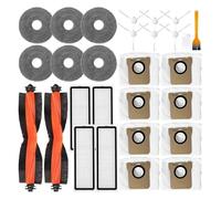 NKCVEZBW Kit di sostituzione Accessori compatibili Compatibile con Xiaomi Robot Vacuum X10 Plus,X10+,X20 Pro,X20 Plus,Spazzola principale Filtro sacchetto polvere
