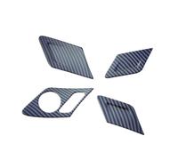 NKCVEZBW Pannello di copertura per maniglia interna dell'auto compatibile con Golf 7 7.5 MK 7 2014-2020 pannello pulsante di blocco sedile porta in fibra di carbonio