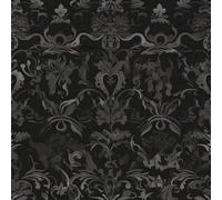 NKDYVB Fiore di Damasco Carta da parati staccabile e attaccabile Fiore damascato nero e oro 45cm x 1000cm Carta da parati autoadesiva Contact Paper per la decorazione dei mobili della camera da letto