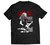 NKFTYTIUU Dimebag Darrell T Shirt Damageplan Cowboys from Hell Metal MagicBlack3XL