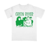 NKFTYTIUU Green River Come on Down Band Album Collection T shirtWhiteM
