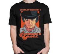 NKFTYTIUU Movie Tee A Clockwork Orange Malcolm McDowell Patrick Magee Alex DeLargeBlackS