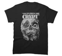 NKFTYTIUU Tales from The Crypt Skull T Shirt Us SizeBlackXL