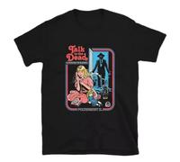 NKFTYTIUU Talk to The Dead T ShirtBlackXXL