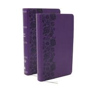 NKJV Personal Size End-Of-Verse Reference Bible With Journal Set: Purple Leathersoft, Comfort Print