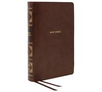 NKJV, Reference Bible, Classic Verse-by-Verse, Center-Column, Leathersoft, Brown, Red Letter, Thumb Indexed, Comfort Print: Holy Bible, New King James Version
