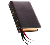 NKJV, Single-Column Reference Bible, Premium Goatskin Leather, Black, Premier Collection, Comfort Print: Holy Bible, New King James Version