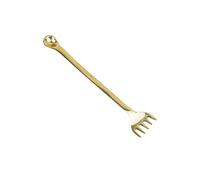 NKlaus 13,5 cm, posate di incenso versatili, in oro lucido, ideali per rituali e relax 15739
