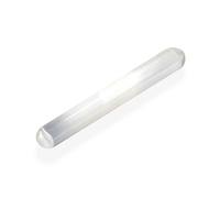 NKlaus 2 bastoncini massaggianti selenite 15 cm - Bastone di selenite intagliato a mano per guarigione, lavoro energetico e meditazione