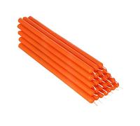 NKlaus 25x arancio cera d'api 21cm senza fuliggine candele da tavolo colorate candele pasquali candele rituali candele nuziali candele a goccia 36345