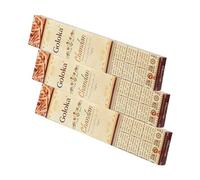 NKlaus 3 bastoncini di incenso Goloka Chandan, 45 g, in legno di sandalo dall'India, puri e arrotolati a mano, per meditazione, yoga, rituali e relax