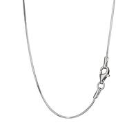 NKlaus 38cm catena a serpente 8 volte taglio diamante argento 925 0,8mm collana sottile 8405