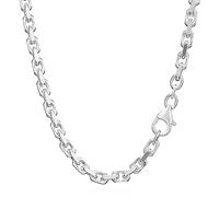 NKlaus 50cm Collana con catena ad ancora in argento massiccio 925 placcato diamante 3,80mm 30,5g 5892