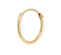NKlaus 585 Orecchino singolo MEN creolo in ORO 14 carati orecchino 15mm 1747