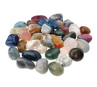 NKlaus 900g Pietre burattate Multi Mix 30-35 mm Pietre curative Pietre preziose Pietre per Gioielli Deco 14703