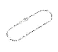 NKlaus Bracciale da donna con catena a palline in argento 925 da 18cm 2,20mm 3gr 5449