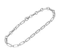 NKlaus Bracciale in argento 925 22cm Figaro Anchor Chain Catena da uomo 12068