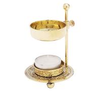 NKlaus bruciatore d'incenso economico supporto per incenso in ottone fatto a mano oro 1598