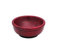 NKlaus bruciatore d'incenso rosso decorazione diametro 7,5 cm ciotola brucia incenso in pietra ollare 7518