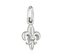NKlaus ciondolo Fleur-de-Lis argento 925 12x7mm giglio francese amuleto 15365