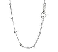 NKlaus Collana 50cm con catene a palline in argento Sterling 925 larghezza 1,1mm 6758