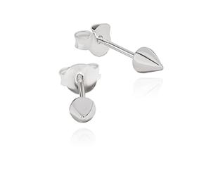 NKlaus Coppia di orecchini a cono in pizzo 925 Argento 4x3mm piccoli Orecchini gotici da donna 11138