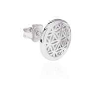 NKlaus coppia di orecchini a perno singolo fiore della vita argento 925 11mm piccolo fiore della vita orecchini 11275