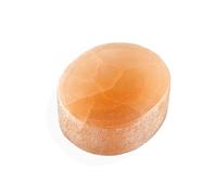 NKlaus Fagiolo di selenite di pesca, 4 x 3,5 x 1,5 cm, intagliato a mano, fagiolo di selenite, ideale per conservare piccole sfere e pietre curative, decorazione spirituale per l'armonizzazione