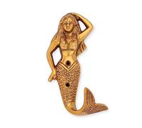 NKlaus gancio - multi sirena ottone antico 14 x 7 cm gancio appendiabiti marittimo 14636