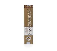 NKlaus Golden Nag Chandan - Bastoncini di incenso arrotolati a mano, con classico profumo di sandalo, vegetali, tradizionali e piacevolmente caldi