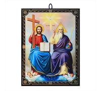 NKlaus Icona cristiana in legno, 9, 7 x 13, 5 x 1, 2 cm, 1 pezzo