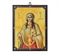 NKlaus Icona Maria Magdalena 9,7x13,5x1,2cm Icona cristiana ortodossa dalla Grecia 60022