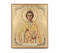 NKlaus Icona San Pantaleone legno 15x18cm immagine sacra immagine d'arte 39108