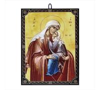 NKlaus Icona Santa Anna 9,7x13,5x1,2cm Icona cristiana ortodossa dalla Grecia 60177
