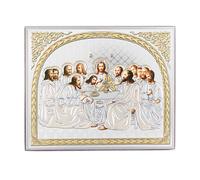 NKlaus - L'Ultima Cena - Icona in legno 15x18cm cristiano ortodosso - Iconografia 16558