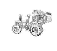 NKlaus Orecchino singolo con trattore in argento sterling 925 Orecchino in argento 8 * 5mm 4837