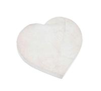 NKlaus Piastra a forma di cuore in selenite, 12 x 11,5 cm, pietra curativa per amore, armonia ed equilibrio emotivo, ideale per meditazione, decorazione spirituale e come piastra di ricarica per