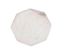 NKlaus Piastra selenite ottagonale 11 x 10 cm - Grande piastra ottagonale selenite fatta a mano per pietre curative e gioielli, decorazione spirituale per la pulizia energetica e l'armonizzazione