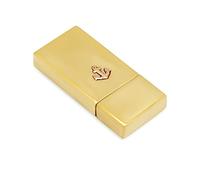 NKlaus Posacenere portatile scorrevole ottone oro 3x7x1cm posacenere ancora stile marittimo per barca e terrazza 11503