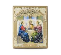 NKlaus Santissima Trinità icona di legno 10x12cm cristiano ortodosso 11362