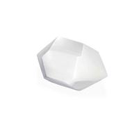 NKlaus Selenite Diamante 6 x 3,3 cm - Diamante selenite intagliato a mano per meditazione e guarigione spirituale, decorazione ideale per la pulizia energetica degli ambienti, promuove l'energia