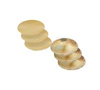 NKlaus Set 6 pezzi 3x set di setacci per incenso, 3x piastre, oro Accessori per incenso per bruciatore di incenso 40722